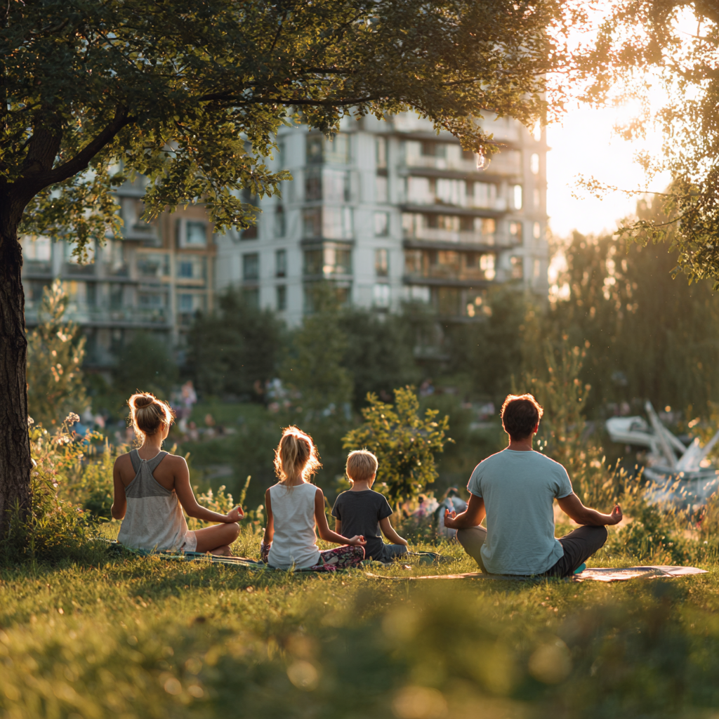 Rodinná jóga a radost