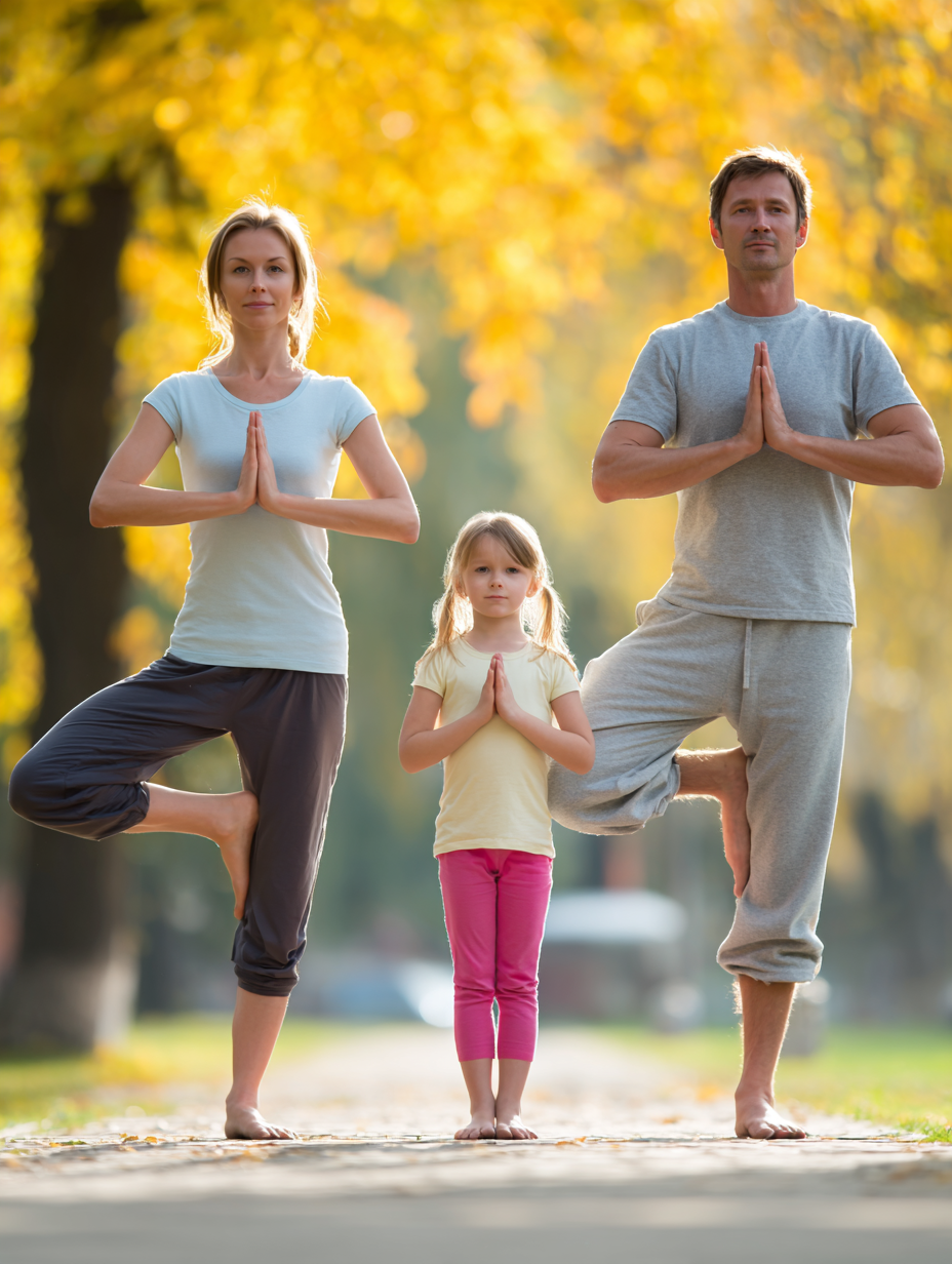 Rodinná jóga a radost